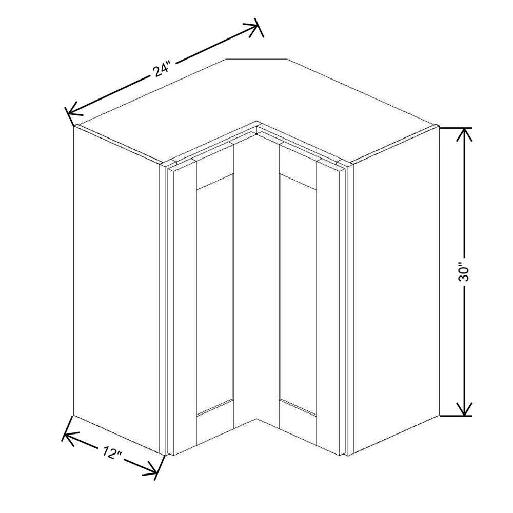 Fabuwood Allure Galaxy Indigo 24"W X 30"H   Square Corner Wall